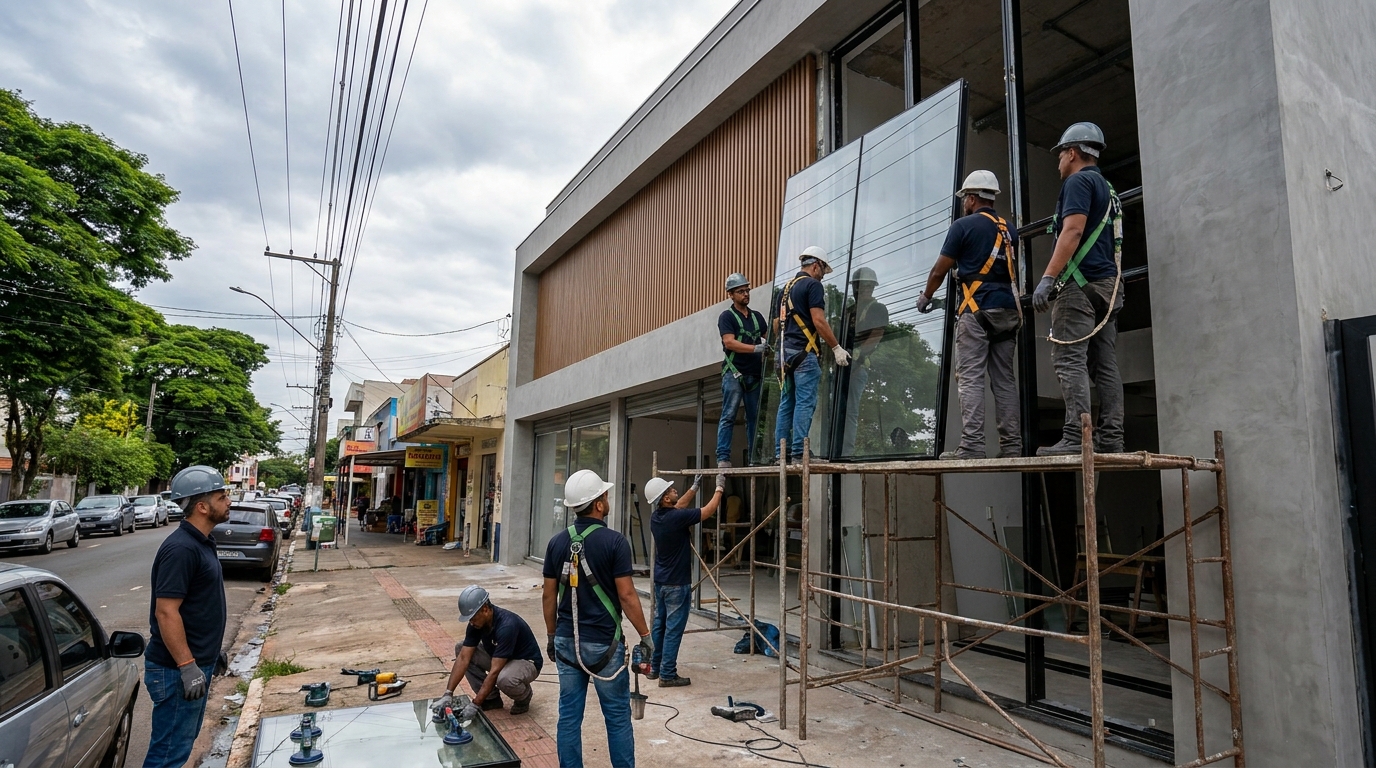 Fachada de Vidro em Uberaba‑MG