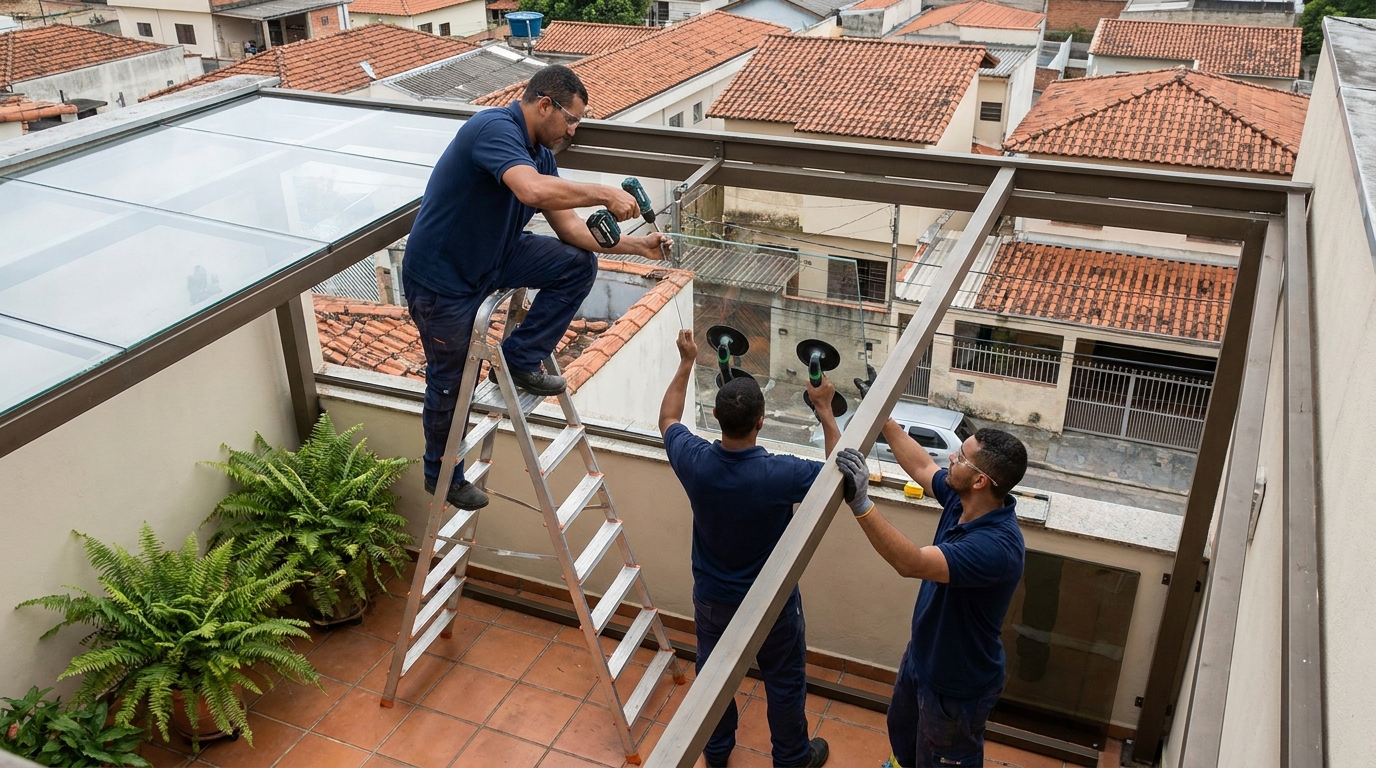 Cobertura de Vidro em Uberaba‑MG